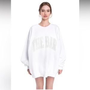THE BAR VARSITY SWEATSHIRT WHITE